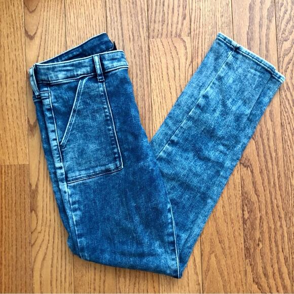 Gap Kids Stretch High Rise Denim Blue Pockets Jegging Girl’s Size 16 - Picture 9 of 10